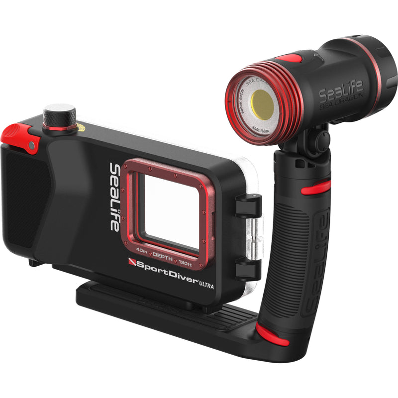 SeaLife SportDiver Ultra Underwater Housing Pro Set with Sea Dragon 2500 Light for Smartphone