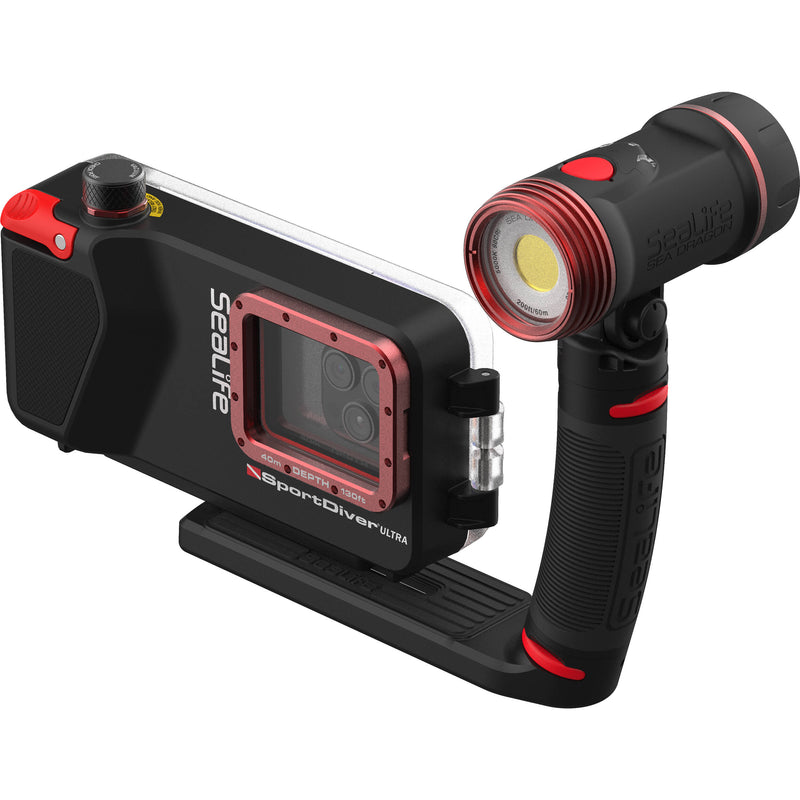 SeaLife SportDiver Ultra Underwater Housing Pro Set with Sea Dragon 2500 Light for Smartphone