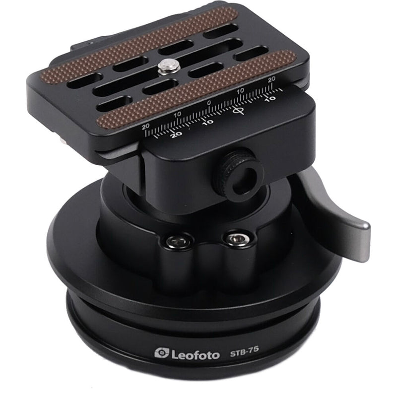 Leofoto Rapid-Lock Ball Head with Integrated 75mm Bowl Adapter