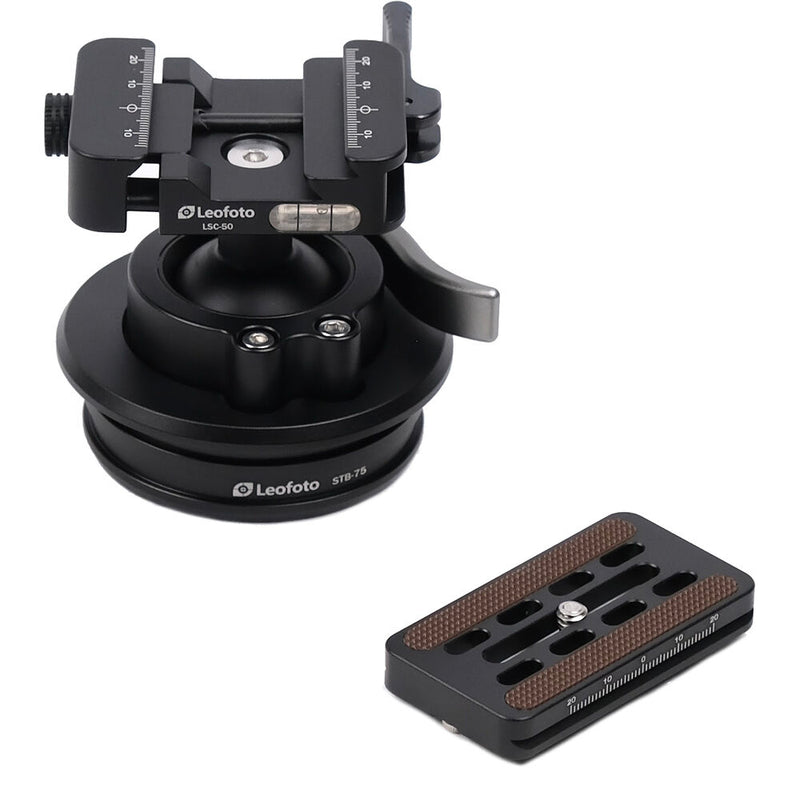 Leofoto Rapid-Lock Ball Head with Integrated 75mm Bowl Adapter