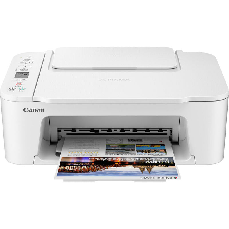 Canon PIXMA TS3720 Wireless All-in-One Printer (White)