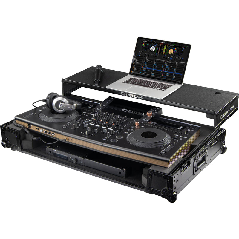 Odyssey Flight Effects Case with Laptop Platform and Wheels for Pioneer DJ Opus-Quad