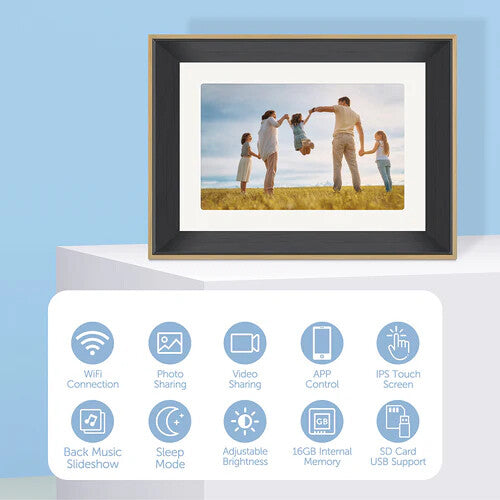 SonicGrace 10.1" Wi-Fi Digital Photo Frame with Photo/Video Sharing