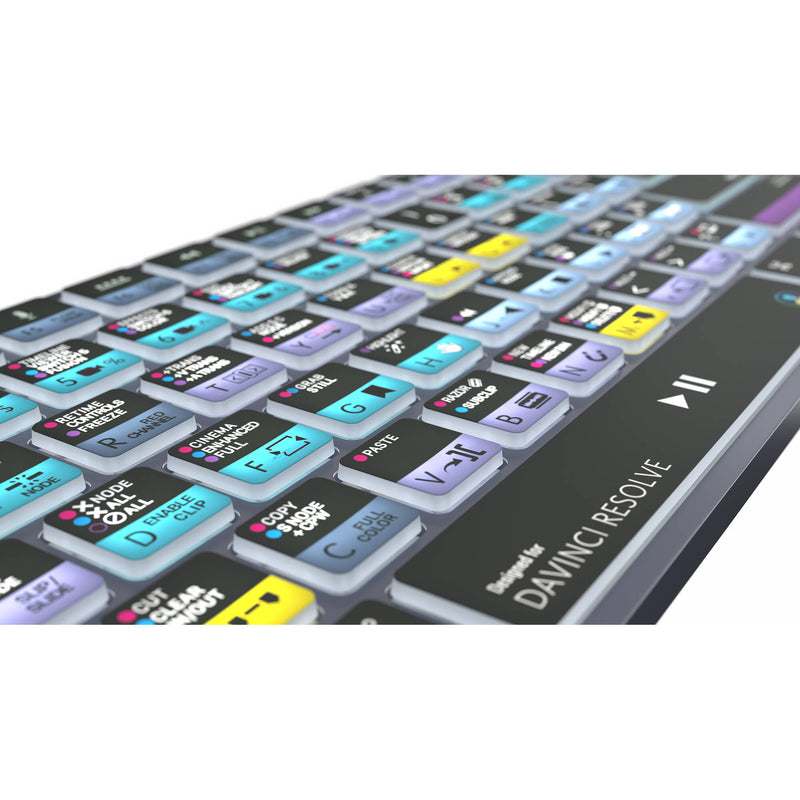 Logickeyboard TITAN DaVinci Resolve Wireless Keyboard for Mac