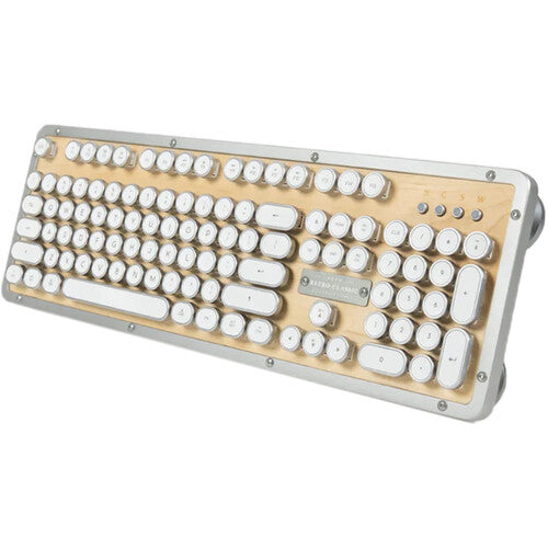 AZIO Retro Classic BT Wireless Backlit Mechanical Keyboard (Maple)