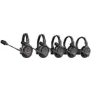 Synco X-Talk X5 Wireless Intercom System with 5 Single-Ear Headsets (2.4 GHz)