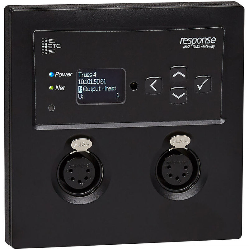 ETC Response Mk2 Two-Port DMX/RDM Output Gateway (Wall Mount, Black)