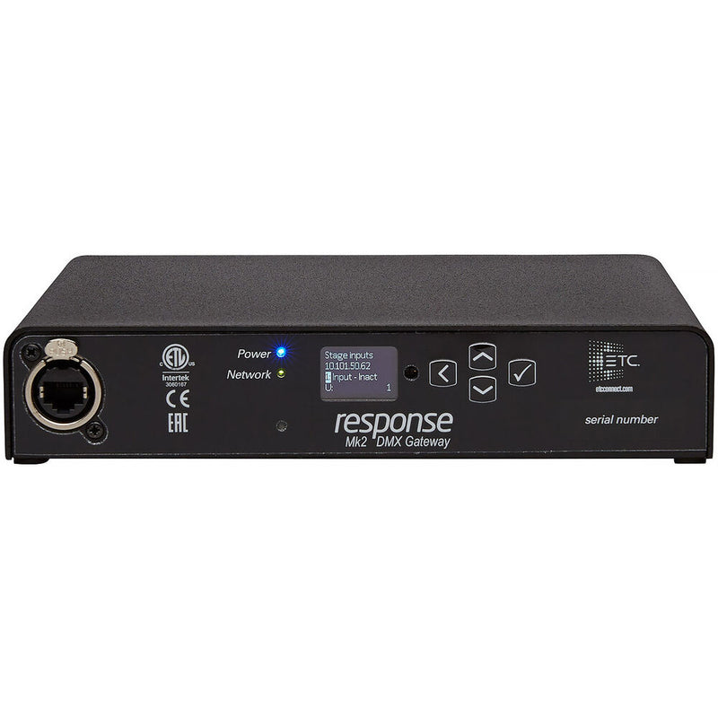 ETC Response Mk2 Four-Port DMX/RDM 1-Input & 3-Output Gateway (Desktop, Black)