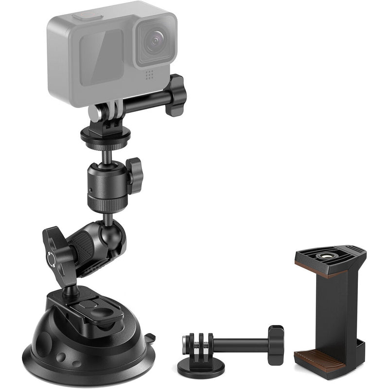 Neewer Multi-Section Magic Arm with Suction Cup Mount for Action Cams & Phones