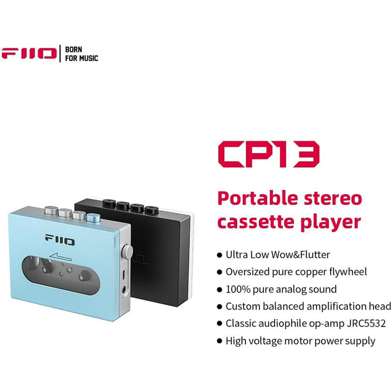 FiiO CP13 Portable Stereo Cassette Player (Red/Silver)