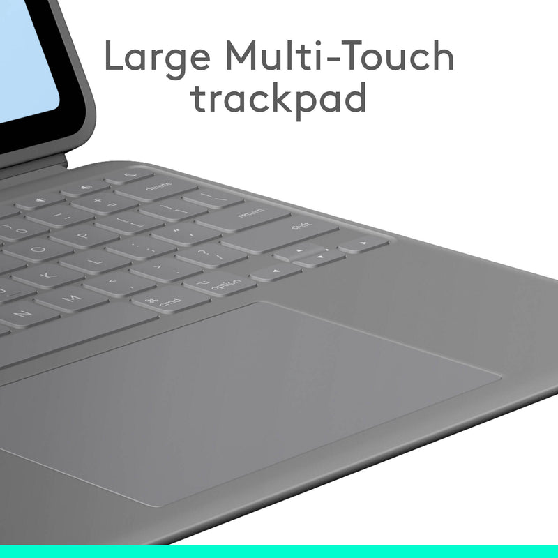 Logitech Combo Touch Backlit Keyboard Case for Apple 13" iPad Air M2 (Oxford Gray)