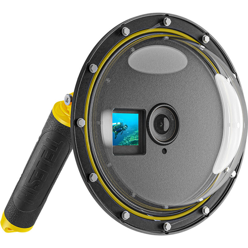 TELESIN Underwater Housing with Dome Port for DJI Action Cameras