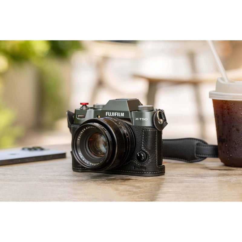 SmallRig Leather Half Case Kit for FUJIFILM X-T50 (Black)