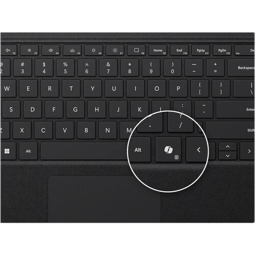 Microsoft Surface Pro Keyboard Cover with Pen Storage (Black, Bold Keyset)