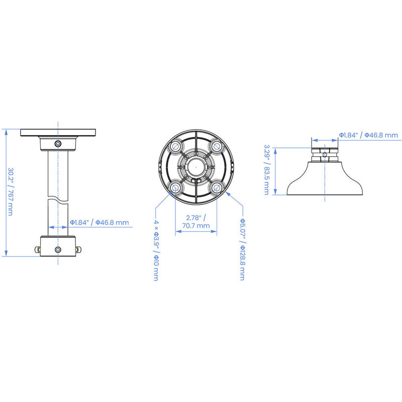 Lorex AUCD-1W Drop Ceiling Mount for Dome Cameras