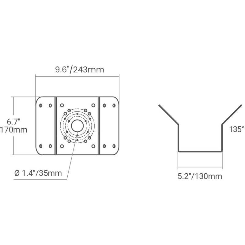 Lorex AUX-1W Corner Mount Bracket (White)