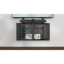 Heckler H735-BG-BL AV Credenza 4U (Black Gray with Blue Fabric)