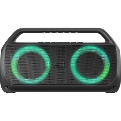 ION Audio Uber Boom Ultra Water-Resistant Bluetooth Stereo Boombox with Lights