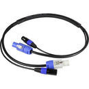 Blizzard Cool Cable powerCON & DMX 5-Pin Combo Cable (25')