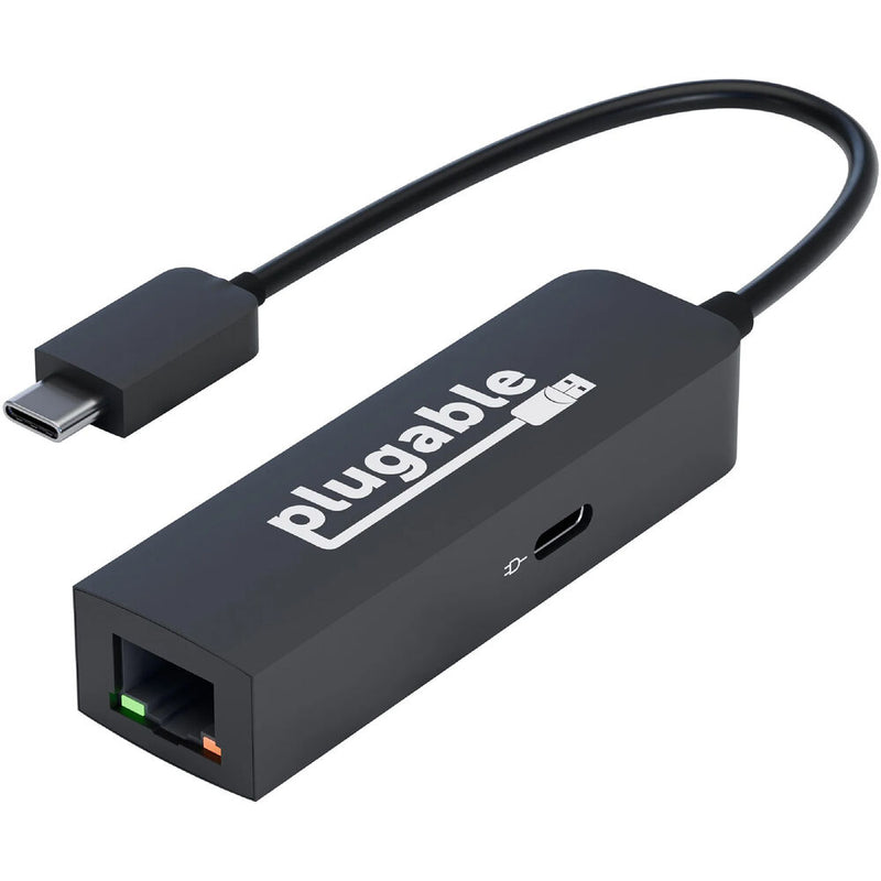 Plugable 2.5 Gigabit Ethernet to USB-C Adapter with 100W Charging