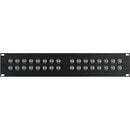 My Custom Shop 32-Port 12G-SDI BNC Feed-Thru Panel for HD-SDI and SDI (2 RU)