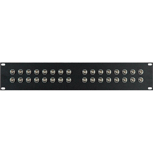 My Custom Shop 32-Port 12G-SDI BNC Feed-Thru Panel for HD-SDI and SDI (2 RU)