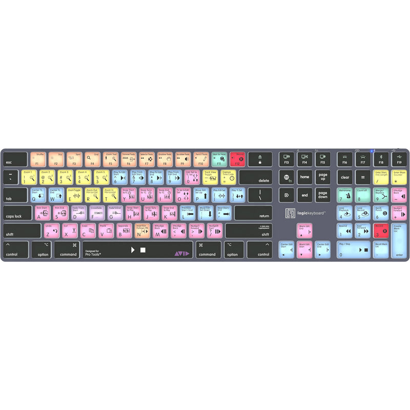 Logickeyboard TITAN Avid Pro Tools Wireless Keyboard for Mac