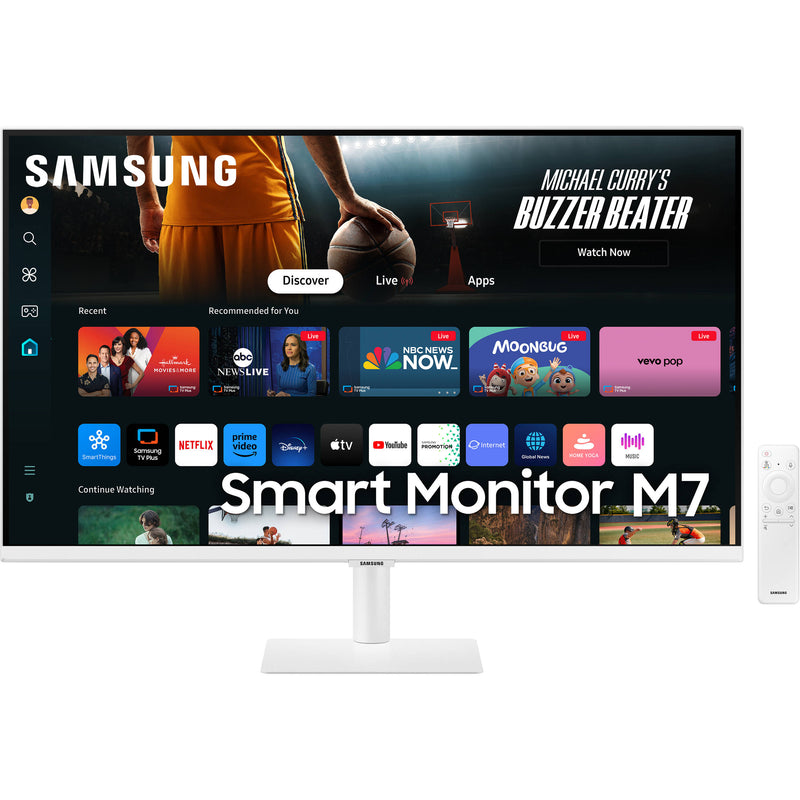 Samsung M70D 32" 4K HDR Smart Monitor (White)