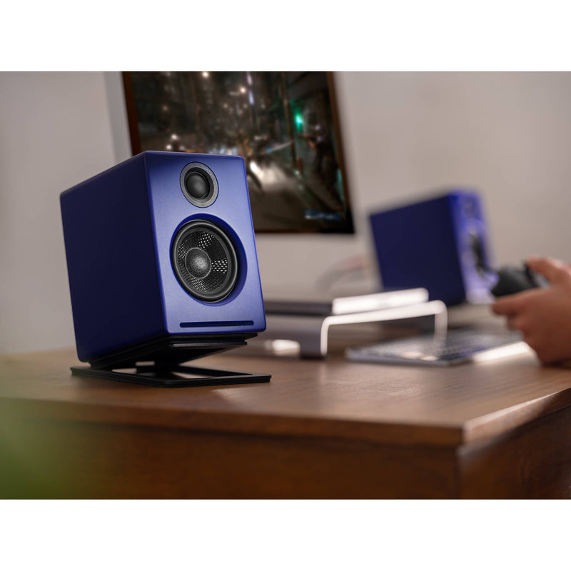 Audioengine A2+ Wireless Bluetooth Speaker System (Matte Blue, Pair)