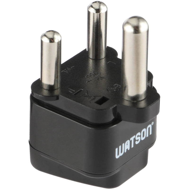 Watson 3-Prong USA to 3-Prong South Africa Plug Adapter