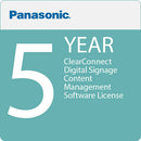 Panasonic ClearConnect Digital Signage Content Management Software License (5 Years)