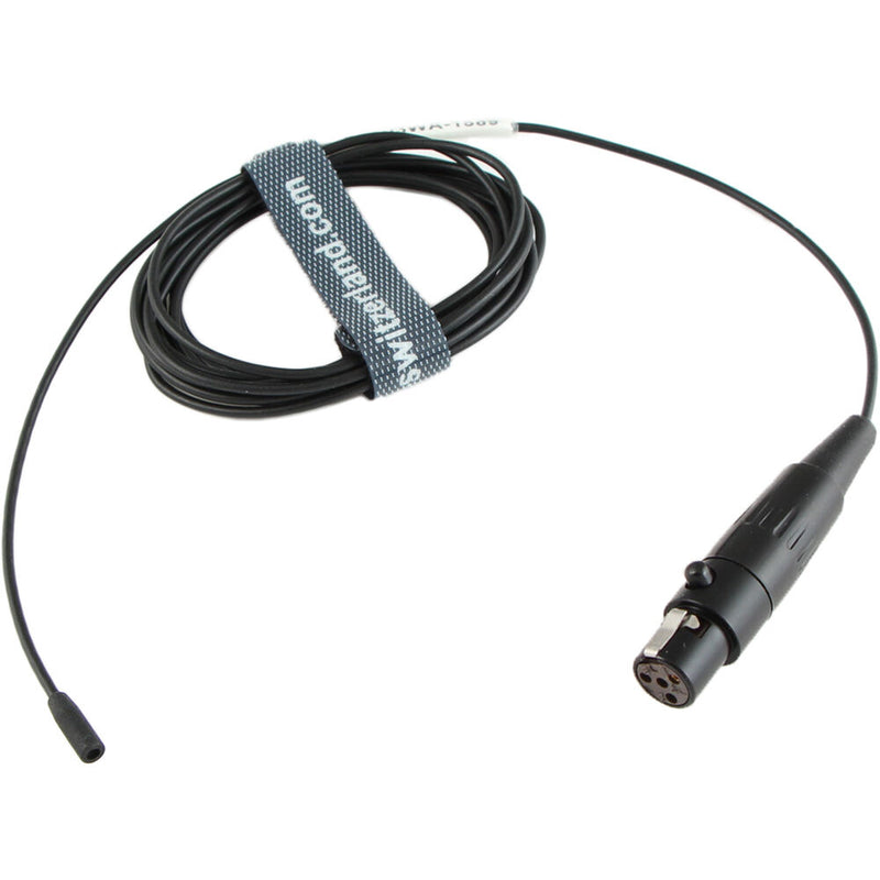 Voice Technologies VT403WATER Miniature Lavalier Microphone with TA4F Connector for Shure Transmitters (Black, No Accessories)