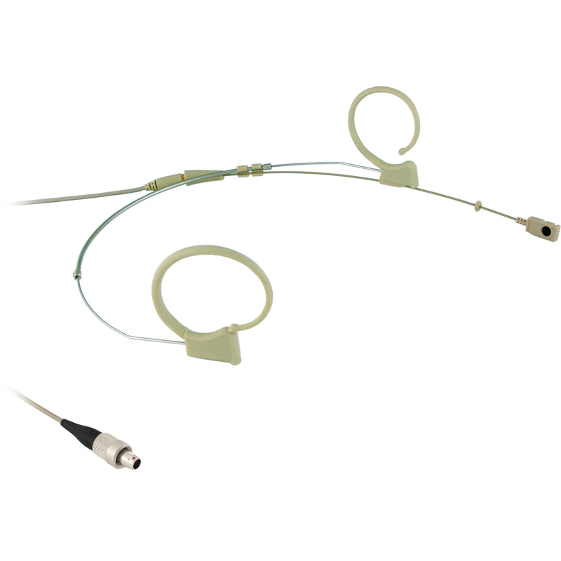 Voice Technologies VT Duplex 500 Omni Headset Mic with 3-Pin Screw Locking Connector for SK50, 2000 (L/XL, Beige)