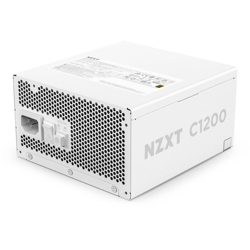 NZXT 1200W C1200 Gold ATX 3.1 Computer Power Supply (White)