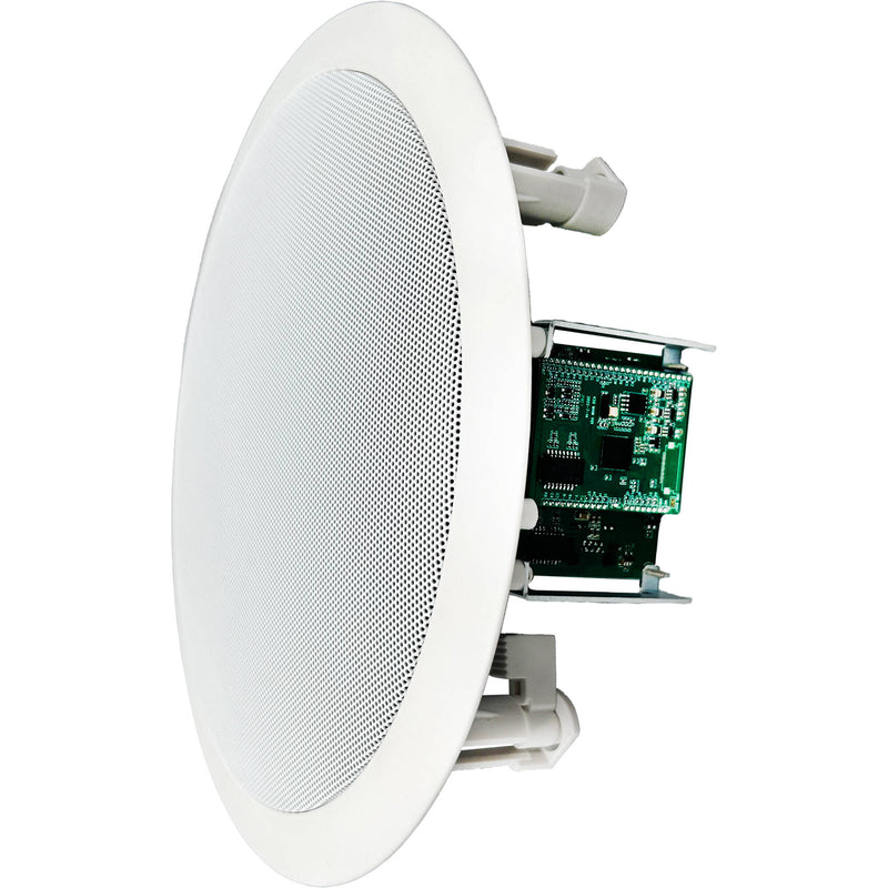 Speco Technologies SPIPG66T 6.5" IP Modern Grille In-Ceiling Speaker (White)