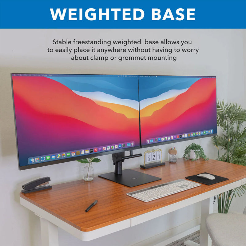 Mount-It! MI-2758 Freestanding Dual Monitor Arm for 17 to 32" Displays