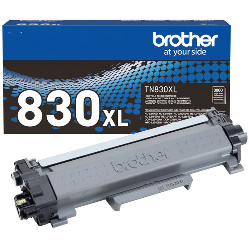 Brother TN830 High Yield Black Toner Cartridge