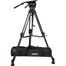 Cartoni Focus 22 Fluid Head with Long Camera Plate & 2-Stage Smart Stop Aluminum SDS Tripod Kit