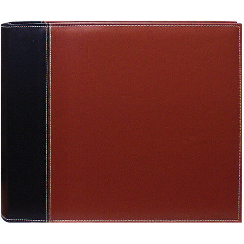 Pioneer Photo Albums Oxford Wide-Size 3-Ring Binder Scrapbook (Black/Brown, 12 x12")