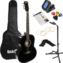 RockJam Full-Sized Acoustic Guitar Kit (Black)