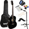 RockJam Full-Sized Acoustic Guitar Kit (Black)