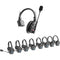 Synco X-Talk X9 Wireless Intercom System with 9 Single-Ear Headsets (2.4 GHz)