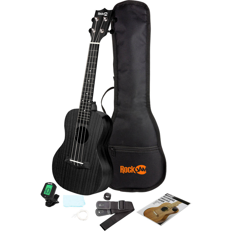 RockJam Martin Smith Soprano Ukulele Kit (Black)