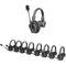 Synco X-Talk X9 Wireless Intercom System with 9 Single-Ear Headsets (2.4 GHz)