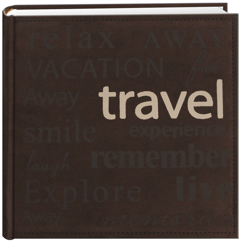 Pioneer Photo Albums Faux Suede Album (Travel Graphic)