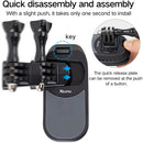 XILETU QJ1+QS2+QS1 Magnetic Quick Release Backpack Clip for Select Action Cameras