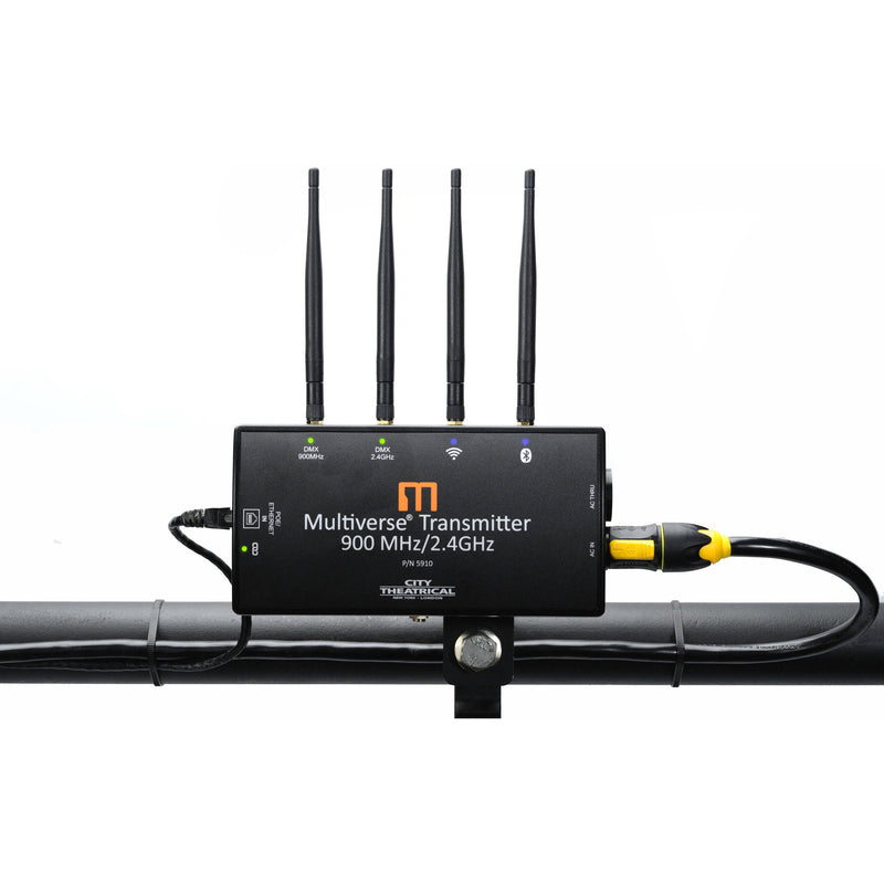 City Theatrical 900 MHz/2.4 GHz Multiverse Transmitter (North America Use Only)