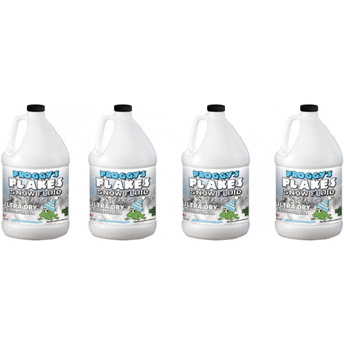 Froggys Fog Froggy's Flakes Ultra-Dry Snow Juice Machine Fluid (4 x 1 Gallon)