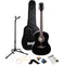 RockJam Full-Sized Acoustic Guitar Kit (Black)