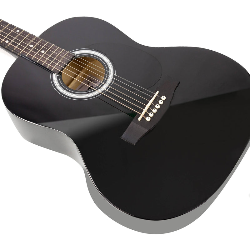 RockJam Full-Sized Acoustic Guitar Kit (Black)